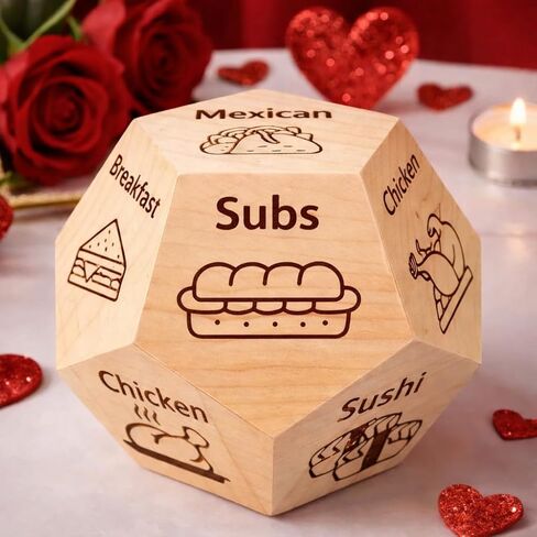 12-Sided Self-Care Decision Dice, Gifts for Him Her Men Women Boyfriend Girlfriend Husband Wife, Anniversary Birthday Wedding Holiday Gag Gift - Relaxing Couples & Family Activity Dice Game in Kuwait
