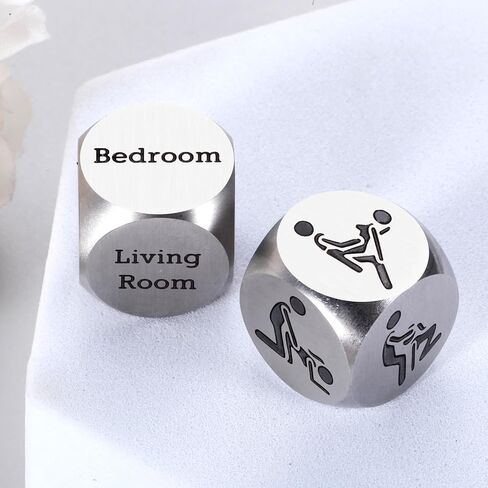Sex Dice Game Sex Bedroom Games for Couple Mens Valentines Gifts for Him 2Pcs Date Night Dice for Husband Wife Valentines Day Gifts for Boyfriend Girlfriend 10th Anniversary Tin Gift for Him Her in Saudi Arabia