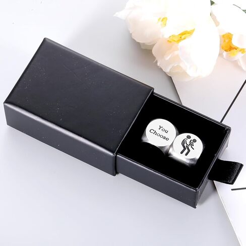 Sex Dice Game Sex Bedroom Games for Couple Mens Valentines Gifts for Him 2Pcs Date Night Dice for Husband Wife Valentines Day Gifts for Boyfriend Girlfriend 10th Anniversary Tin Gift for Him Her in Saudi Arabia