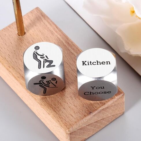 Sex Dice Game Sex Bedroom Games for Couple Mens Valentines Gifts for Him 2Pcs Date Night Dice for Husband Wife Valentines Day Gifts for Boyfriend Girlfriend 10th Anniversary Tin Gift for Him Her in Saudi Arabia