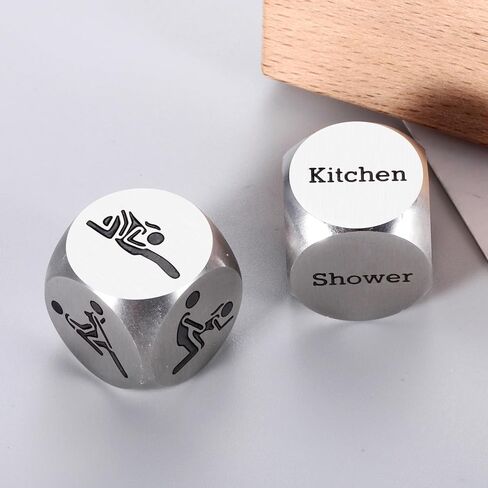 Sex Dice Game Sex Bedroom Games for Couple Mens Valentines Gifts for Him 2Pcs Date Night Dice for Husband Wife Valentines Day Gifts for Boyfriend Girlfriend 10th Anniversary Tin Gift for Him Her in Saudi Arabia