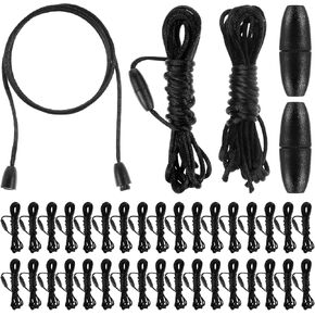 35 Pack Lanyard String with Breakaway Clasps Buckle, Black Nylon Replacement Necklace Cord String Rope Safety Plastic Breakaway Lanyard Strings Kit for DIY Pendants Bracelet Necklace Jewelry Making in Saudi Arabia