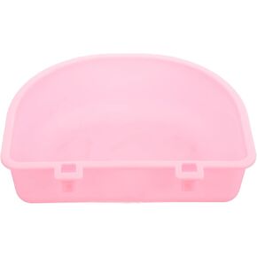 وعاء بلاستيكي معلق للحيوانات الأليفة للقطط والكلاب، وعاء تغذية عملي للجراء، حاوية طعام ومياه خفيفة الوزن، مناسبة للأقفاص والسفر، وردي in Kuwait