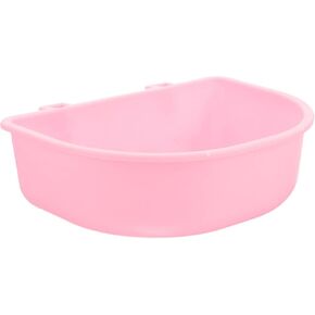 Toyvian Hanging Plastic Pet Bowl for Cats and Small Dogs, Round Food Container with Kennel Mount, Practical Plastic Feeding Dish Suitable for Travel and Crates, Pink in Kuwait