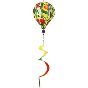 Premier Kites 18 بوصة منطاد الهواء الساخن الطنان - نسيج أكسفورد متين، إطار من الألياف الزجاجية المعززة، مجموعة قفل سهلة، محور عالي التحمل غير متشابك، ديكور دوار للرياح في الهواء الطلق in Kuwait