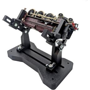 Model Train Servicing and Repair Stand. Adjustable. Gauge/Scale HO, OO, TT, N, Locomotive Maintenance Cradle (Black) in Saudi Arabia