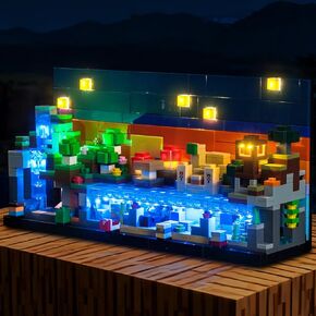 إضاءة LED متوافقة مع Lego 21589 Minecraft Mini Biomes - مصابيح فقط، مجموعة إضاءة متوافقة مع Lego 21589، غير متضمنة الوضع in Kuwait