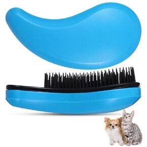 Small Dog Brush, Puppy Brush Grooming Tool, Gentle Cleaning Slicker Hair Brushes Remover for Teddy Yorkies Maltese Shih Tzu Chihuahua Cats Rabbits (Blue) in Kuwait