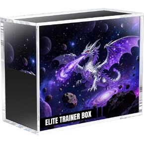 Mcbazel Acrylic Display Case Protector for Elite Trainer Box, 5mm Thick Clear Magnetic ETB Case Holder with UV Protection Compatible with PKMN Elite Trainer Boxes in Kuwait