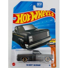 Hot Wheels '83 Chevy Silverado [Black] Hot Trucks 9/10, 157/250, 1:64 Scale Diecast Vehicle in Kuwait
