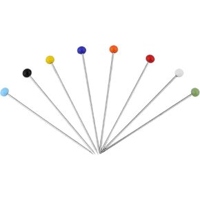 Sewing Pins, Sewing Pins with Colored Heads Straight Glass Ball Head Multicolor Quilting Fabric Neddle for Dressmaker, Jewelry DIY Decoration (1000PCS) in Kuwait