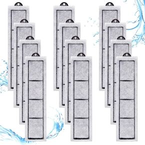 12 Pcs Filter Cartridges Replacement Refill Compatible with RF-S for Desktop Aquariums in Kuwait