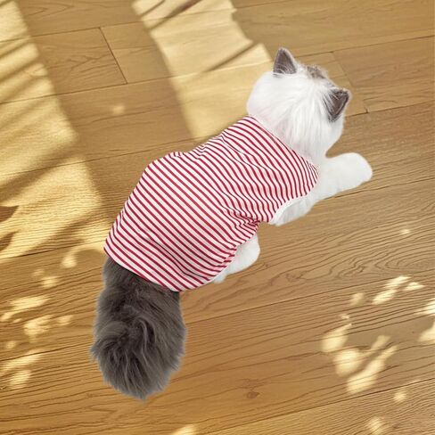 Simple and Stylish Striped Pet Vest for Small Pets Lightweight and Breathable Fabric for Comfort in Saudi Arabia