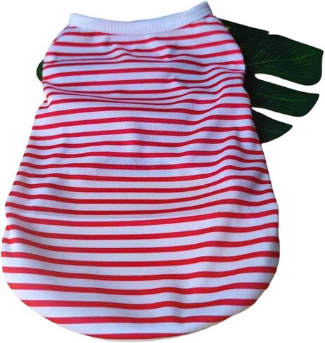 Simple and Stylish Striped Pet Vest for Small Pets Lightweight and Breathable Fabric for Comfort in Saudi Arabia