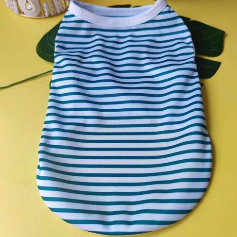 Simple and Stylish Striped Pet Vest for Small Pets Lightweight and Breathable Fabric for Comfort in Saudi Arabia