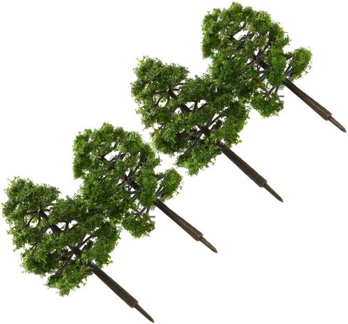 FAVOMOTO 20PCS Landscape Model Trees, Miniature Landscape Scenery Train Railways Trees Diorama Supplies for DIY Crafts Building Model Scenery Dark Green in Saudi Arabia
