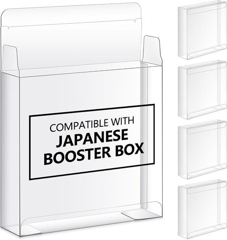 5 Pcs Booster Protective Box Compatible with PVC Japanese Booster Case 0.5 mm Stackable Plastic Protective Boxes for Collectors Gifts in Saudi Arabia