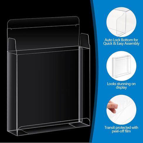 5 Pcs Booster Protective Box Compatible with PVC Japanese Booster Case 0.5 mm Stackable Plastic Protective Boxes for Collectors Gifts in Saudi Arabia