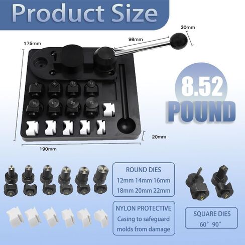 31pcs Ring Bender Tool Machine Ring Set, Jewelry Tool for 12/14/16/18/20/22mm,Earring Rings Bending Tools with Nylon Dies Multi-Functional Rings Making Tool Machine Jewelry Making with Measuring Tools in Saudi Arabia