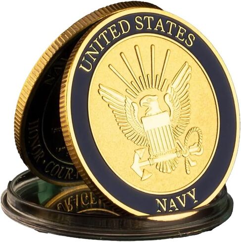 Navy Sailor’s Creed Challenge Commemorative United States Gold Plated Coin in Saudi Arabia