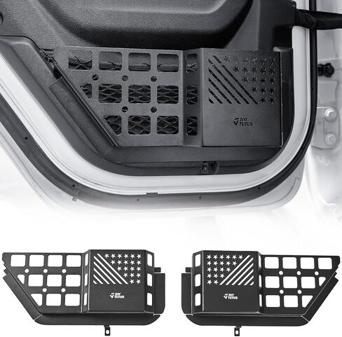 JOYTUTUS Front Door Storage Box Pockets Compatible with 2018-2023 Wranlger JL & 2020-2023 Gladiator JT, Door Net Replacement Side Insert Organizer Molle Panel, 2 Packs in Saudi Arabia