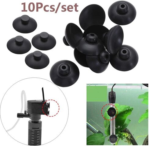 10Pcs Aquarium Suction Cup Clip Fish Tank Pump Sucker Holder Aquatic Airlpump Pipe Tube Fixed Tools(Large) in Saudi Arabia