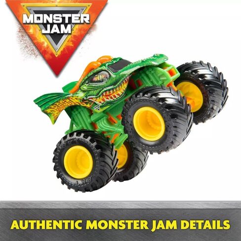 مجموعة شاحنات مونستر جام المصبوبة بمقياس 1:64 مكونة من 9 قطع - مجموعة حصرية مع Grave Digger وMegalodon وEl Toro Loco والمزيد - ألعاب Spin Master الرسمية in Saudi Arabia