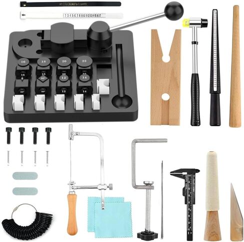 أداة ثني الحلقات من JAZORR، ثني الحلقة باستخدام حلقات من النايلون لصنع المجوهرات، أدوات قياس الحلقات، أداة ثني القرط متعددة الوظائف أدوات صنع المجوهرات in Kuwait