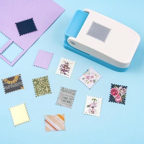 Stamp Punch,Stamp Puncher,1X0.8inch Rectangular Postage Stamps Punches,Stamps Shaped Paper Punch,Lever Paper Punches for Paper Crafting Scrapbooking DIY Card Making Arts Crafts Supplies in Saudi Arabia