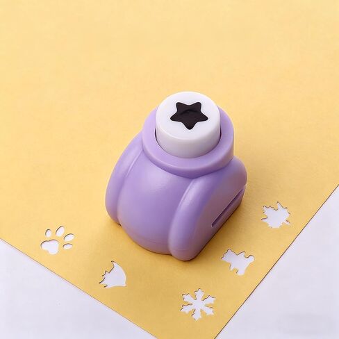 Star Shape Punch, Single Hole Mini Craft Punch for Scrapbooking, Greeting Cards, DIY Journal, Planner Decoration, Lavender Purple in Saudi Arabia