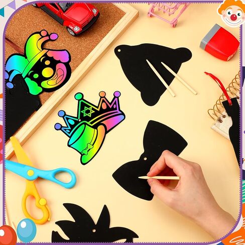 مجموعة بطاقات ورقية للخدش من Deekin 120 قطعة من مجموعة بطاقات الخدش للقناع اليهودي من أجل تلبيس حفلات Mardi Gras لصالح لوازم مشروع الرسم الفني بنفسك in Kuwait