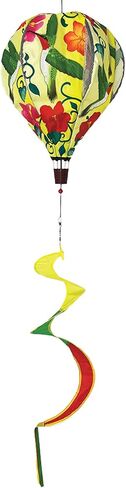 Premier Kites 18 بوصة منطاد الهواء الساخن الطنان - نسيج أكسفورد متين، إطار من الألياف الزجاجية المعززة، مجموعة قفل سهلة، محور عالي التحمل غير متشابك، ديكور دوار للرياح في الهواء الطلق in Saudi Arabia
