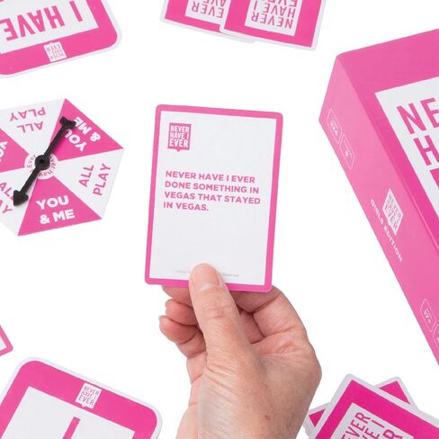 Never Have I Ever - لعبة الحفلة المثالية لحفلات توديع العزوبية، وليالي السيدات، وليالي ألعاب الصديقات، والتجمعات الاجتماعية | المجاذيف متضمنة | مخصص للنساء البالغات بعمر 17 عامًا فما فوق in Kuwait