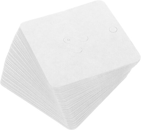 TEHAUX Brooch Cardboard Display Cards 200Pcs 2.76X2.76 Inch White Jewelry Holder for Pins Hair Clips Earrings Necklaces Accessories in Saudi Arabia