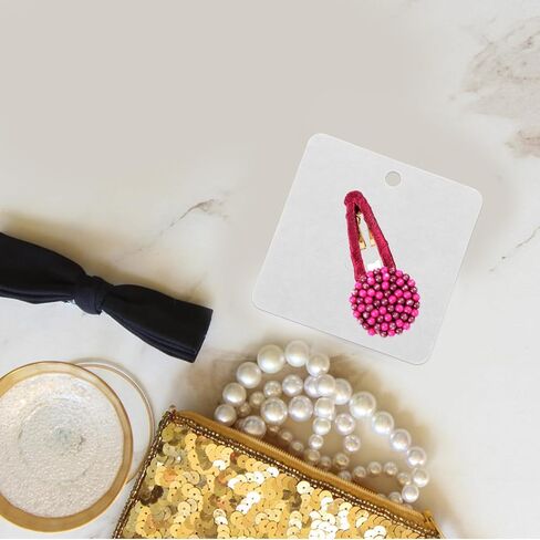 TEHAUX Brooch Cardboard Display Cards 200Pcs 2.76X2.76 Inch White Jewelry Holder for Pins Hair Clips Earrings Necklaces Accessories in Saudi Arabia