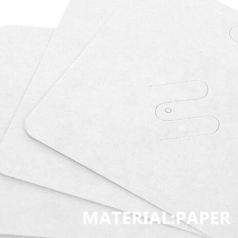 TEHAUX Brooch Cardboard Display Cards 200Pcs 2.76X2.76 Inch White Jewelry Holder for Pins Hair Clips Earrings Necklaces Accessories in Saudi Arabia