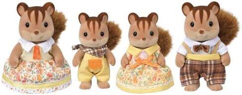 Calico Critters Squirrel Family, Set of 4 Collectible Doll Figures in Saudi Arabia
