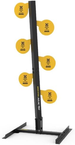 Caldwell AR500 Dueling Tree with Reactive Targets, Adjustable Frame, 6 Piece, Rifle Rated Steel, for Target Practice, Shooting, and Outdoors in Saudi Arabia