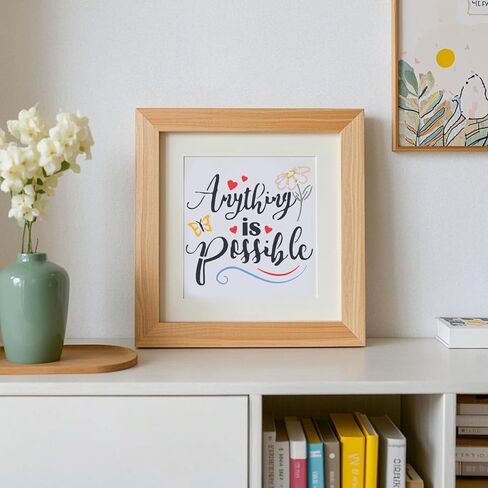 24 Pcs Inspirational Word Stencils, Reusable DIY Painting Templates for Wood, Canvas, Wall, Cards & Scrapbooking Decor, Quote and Phrase Craft Stencils Set in Kuwait