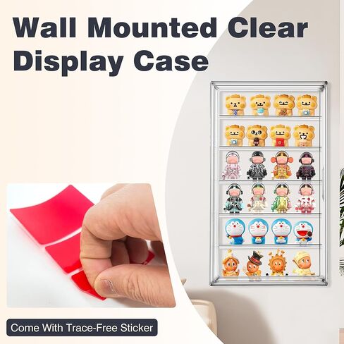 23.6'' Tall Acrylic Display Case 13.8''x12.2''x23.6'' Clear Display Case Adjustable Display Box with a Movable Divider Huge Showcase for Collectible Figure Doll, Dustproof Boot Helmet Storage Box in Saudi Arabia