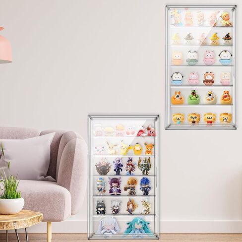 23.6'' Tall Acrylic Display Case 13.8''x12.2''x23.6'' Clear Display Case Adjustable Display Box with a Movable Divider Huge Showcase for Collectible Figure Doll, Dustproof Boot Helmet Storage Box in Saudi Arabia