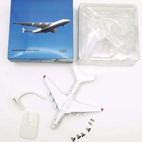نموذج طائرة من سبيكة أنتونوف AN-225 أوكرانيا بمقياس 1/400، طائرة دييكاست، مثالية للديكور القابل للتجميع، زينة الهدايا، مع حامل عرض in Saudi Arabia