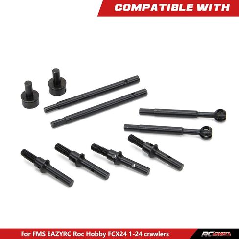 أعمدة قيادة RCAWD لعربة الطاقة FMS FCX24، وSmasher، وK5 Blazer وFCX18 LC80 Land Cruiser 80 ترقيات، وأعمدة محاور CVD الأمامية وعظام الكلاب الخلفية ومحاور كعب، أجزاء 1/24 1/18 in Saudi Arabia