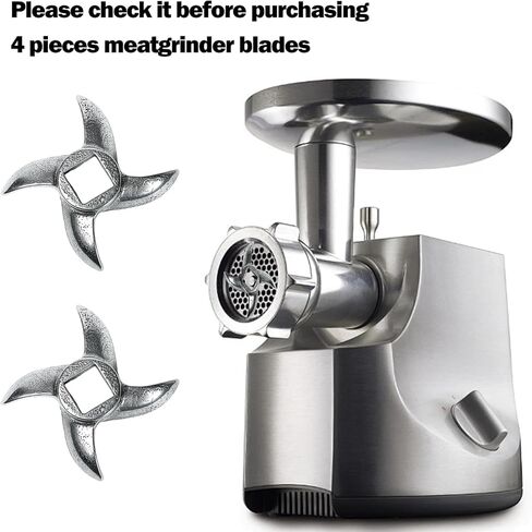 2PCS #12 Meat Grinder Blade - Meat Grinder Blades Replacement for Grinders，Stainless Steel Knife Cutter Meat Grinders Accessories in Saudi Arabia