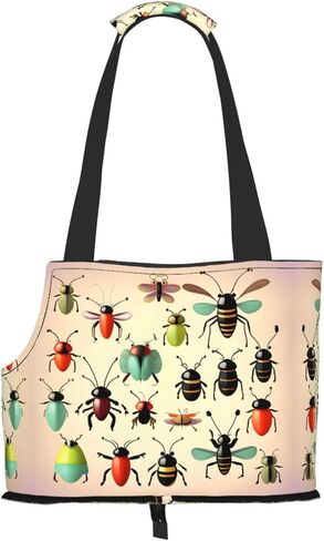 Cartoon Small insectsPrinted pet Tote Bag, Perfect for Travel and Everyday outings and Shopping, is The Best Gear for Your Dog on The go. in Saudi Arabia