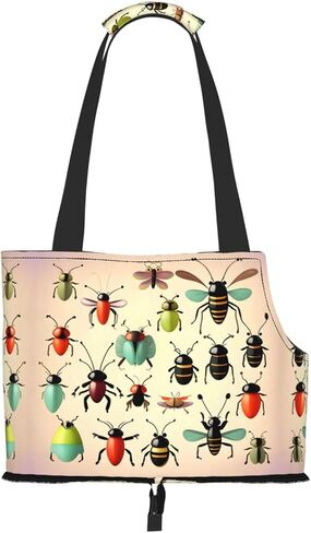 Cartoon Small insectsPrinted pet Tote Bag, Perfect for Travel and Everyday outings and Shopping, is The Best Gear for Your Dog on The go. in Saudi Arabia