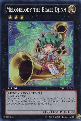 Yu-Gi-Oh! - Melomelody The Brass Djinn (YS12-EN042) - Starter Deck: XYZ Symphony - 1st Edition - Super Rare in Kuwait