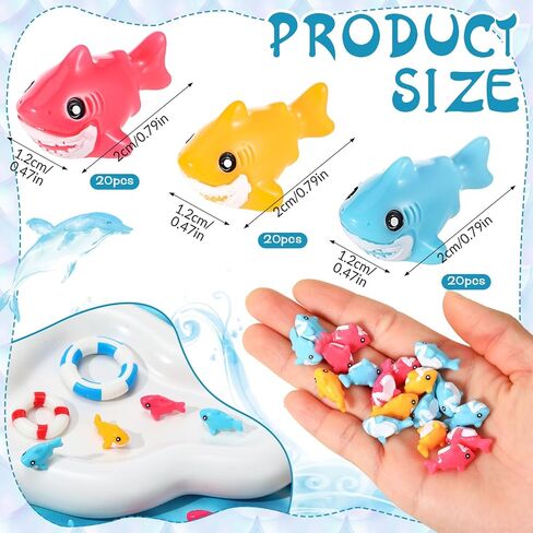 60 Pcs Mini Resin Sharks Figures Tiny Resin Animals Figure Ocean Theme Mini Shark for DIY Hide Crafts Birthday Decorations in Saudi Arabia