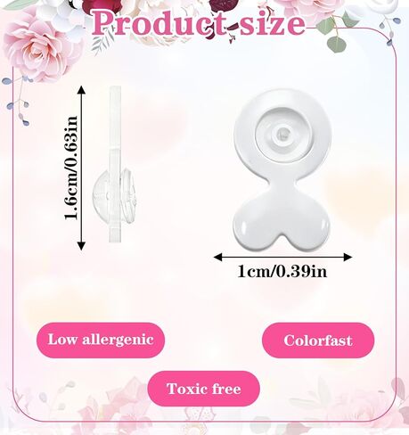 32 Pcs Earring Backs for Droopy Ears, White Acrylic Earring Lifters Comfortable Heavy Earrings Back Support for Avoid Stretched Earlobes Rubber Backs for Large Studs, Heart Design, Easy to Use in Saudi Arabia