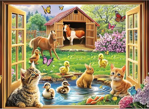 500 Piece Puzzle for Adults, Jigsaw Puzzles Eagle Puzzles Games 500 Pieces and Up for Adult Elderly Great Gift Family Games 20.5"X15" in Kuwait